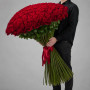 101 красная роза 130 см фото 3