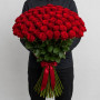 51 красная роза 130 см фото 3